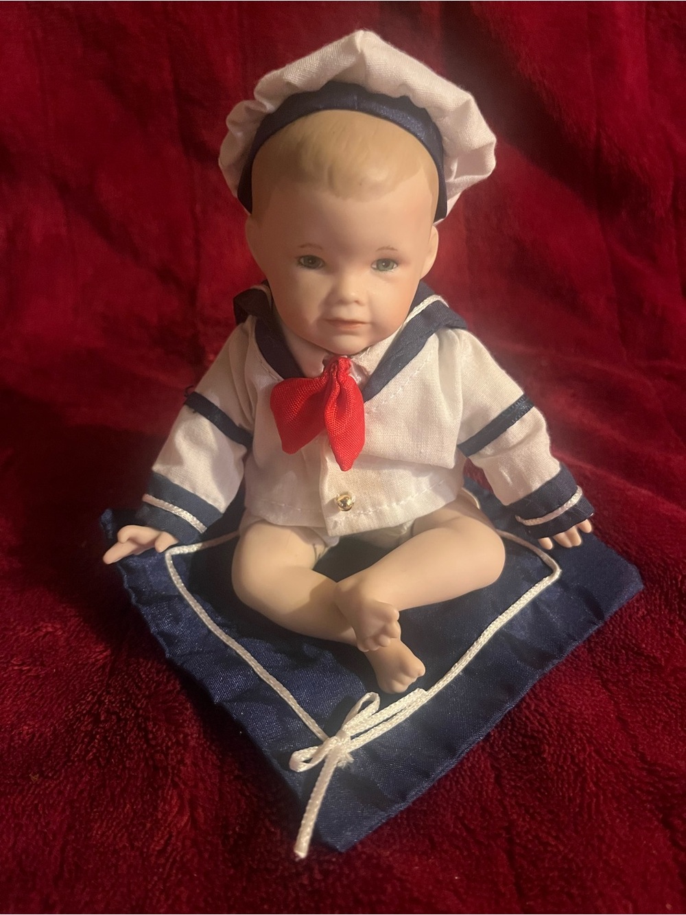 Vintage Ashton-Drake Yolanda Bello Baby Doll in Sailor Outfit-“Mathew”